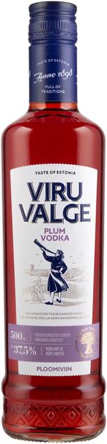 Viru Valge Plum Vodka maitsestatud viin 37,5%vol 500ml