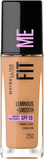 Maybelline New York  Fit Me Luminous & Smooth  250 Sun Beige -meikkivoide 30ml