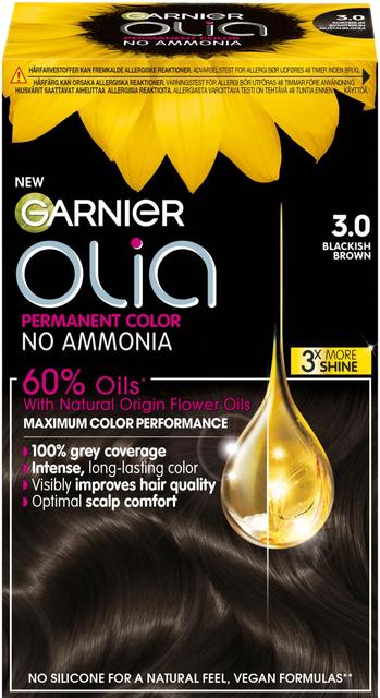 Garnier Olia 3.0 Soft Black kestoväri 174ml