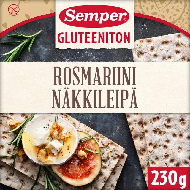 Semper Gluteeniton Rosmariini & Suola näkkileipä 230g