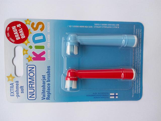 NURMON Vaihtoharjat Kids -2, Extra soft, Oral-B yhteensopivat