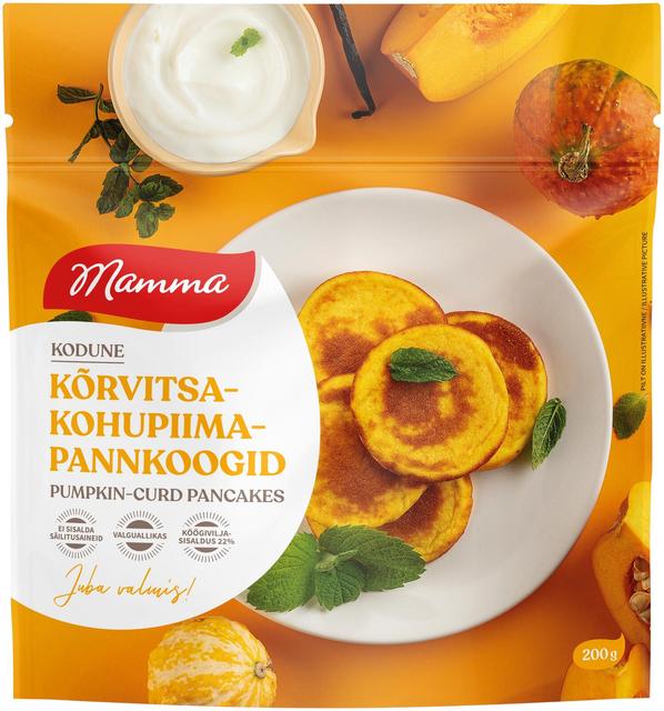 Kõrvitsa-kohupiimapannkoogid 200 g