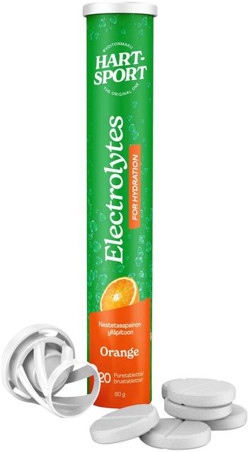 Hart-Sport Electrolytes Poretabletti appelsiini 20 tbl