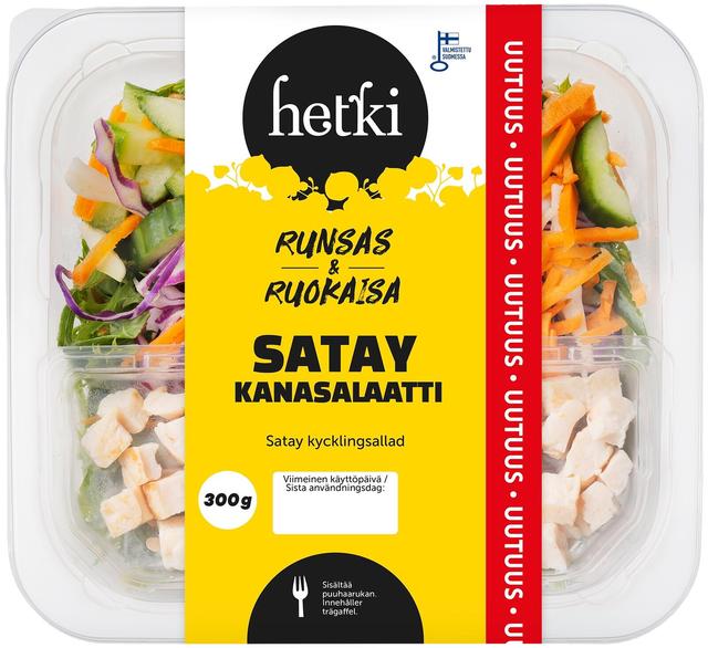 Fresh Hetki Ruokaisa Satay kanasalaatti 300 g