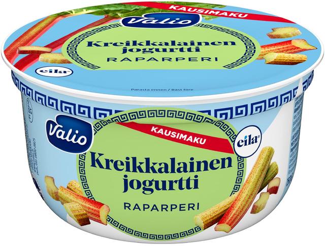 Valio kreikkalainen jogurtti 150 g raparperi laktoositon kausimaku