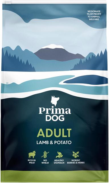 PrimaDog Lammas-Peruna kaikille aikuisille koirille 3 kg