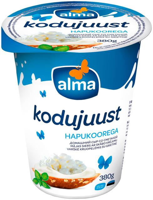 Hapukoorega kodujuust, 380 g