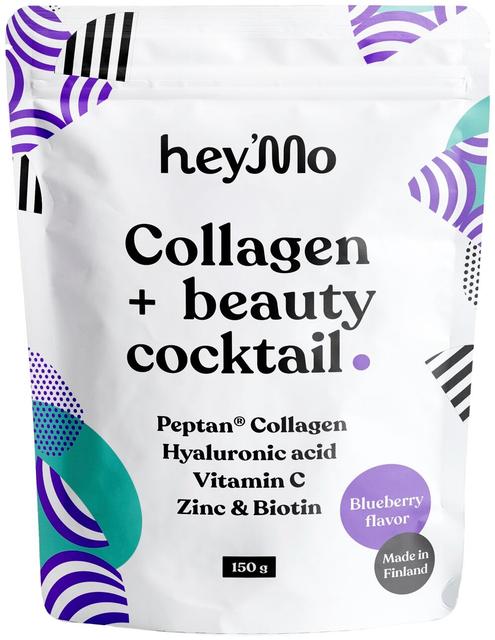 hey´Mo Collagen + Beauty cocktail mustikka 150g