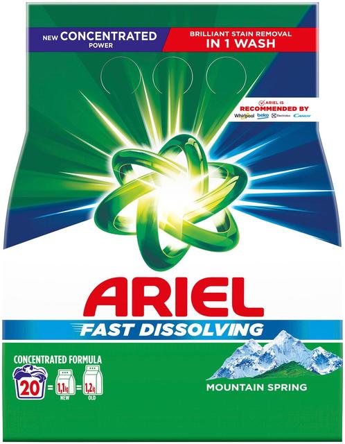 Pesupulber Ariel Mountain Spring 20Pk/1,1Kg