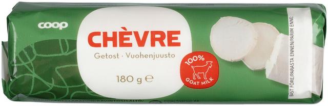 Coop Chevre vuohenmaitojuusto 180g