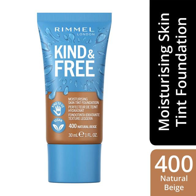 Rimmel Kind & Free Skin Tint Foundation 30 ml, 400 Natural Beige meikkivoide