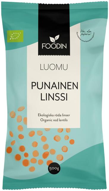 Foodin Punainen linssi luomu 500g