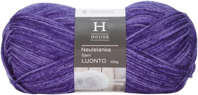 House kuviolanka Luonto 100 g Purple 31585