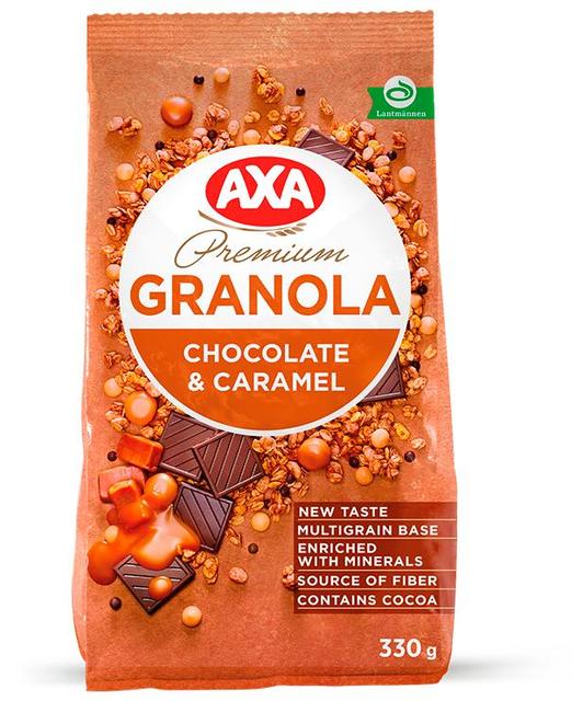 AXA Premium müsli šokolaadi ja karamelliga 330g