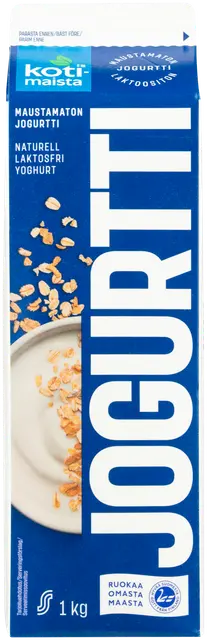 Kotimaista 1 kg Maustamaton jogurtti laktoositon