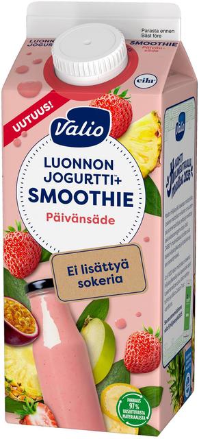 Valio Luonnonjogurtti+™ smoothie 0,75 l päivänsäde, ei lisättyä sokeria, laktoositon