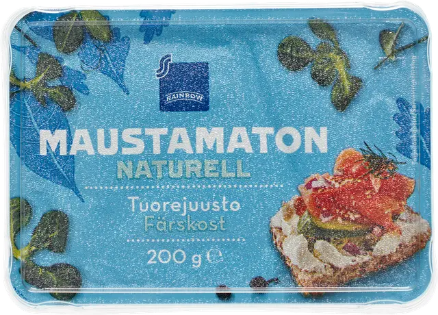 Rainbow 200 g maustamaton tuorejuusto