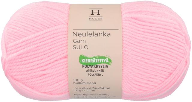 House neulelanka akryyli Sulo 100 g Light Pink 2197