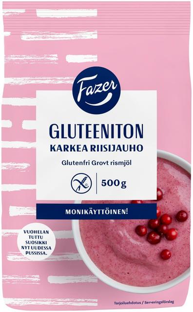 Fazer Gluteeniton Karkea riisijauho 500 g