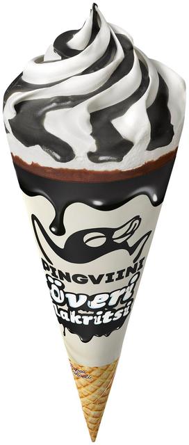 Pingviini Överi Lakritsi jäätelötuutti 103g/165ml