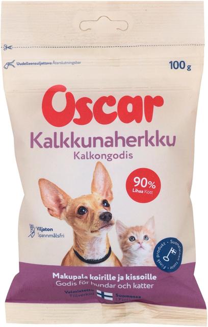 Oscar Kalkkunaherkku koirille ja kissoille täydennysrehu 100g