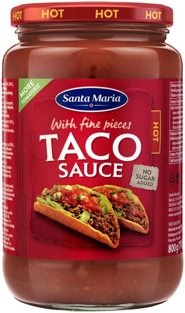 Santa Maria Taco Sauce Hot, tulinen tacokastike 800 g