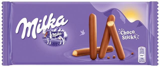 Milka Lilastick piimašokolaadi küpsised 122 g