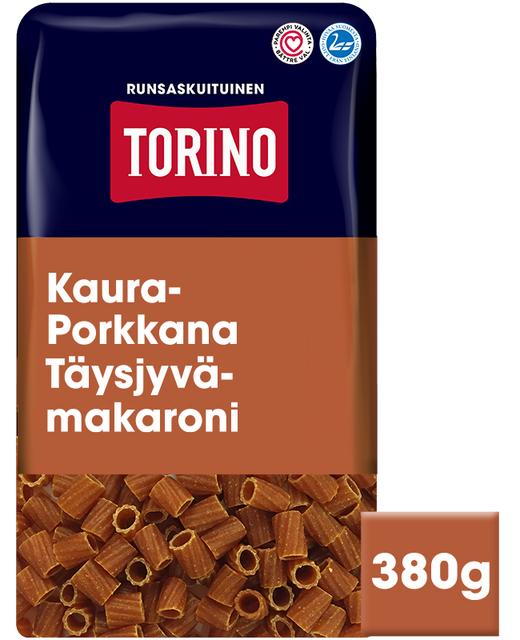 Torino 380g kaura-porkkana täysjyvämakaroni