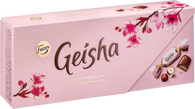 Fazer Geisha hasselpähkinänougat suklaakonvehti 270 g