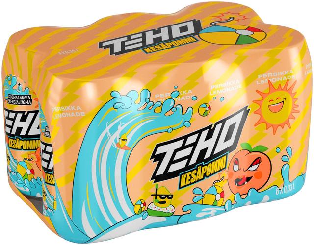 6xTEHO Kesäpommi energiajuoma 0,33 l tlk