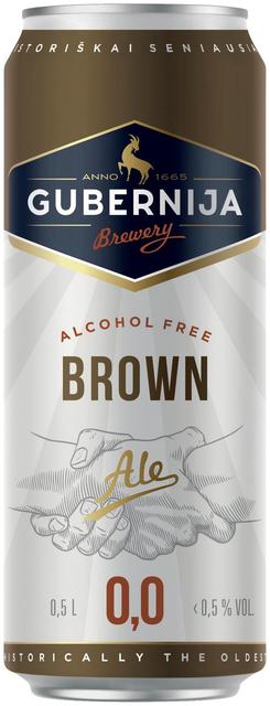 Gubernija Brown Ale alkoholivaba õlu 500ml