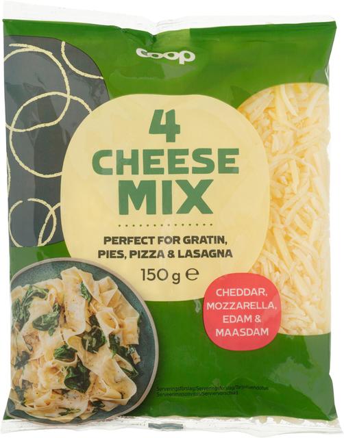 Coop 4-Mix juustoraaste 150 g