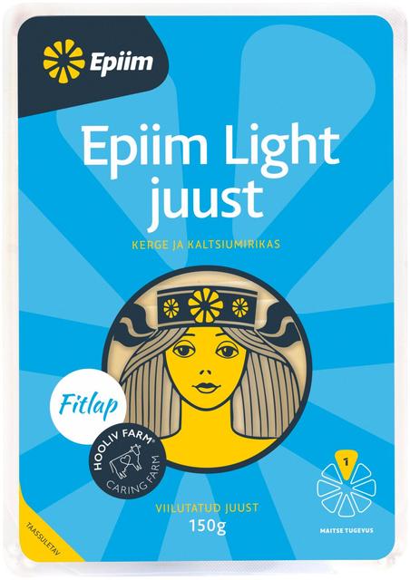 Epiim Light juust, viilutatud, 150 g