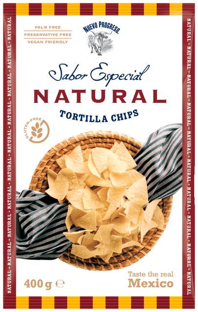 Nuevo Progreso Sabor Especial Natural Tortilla Chips suolatut maissilastut 400g pussi