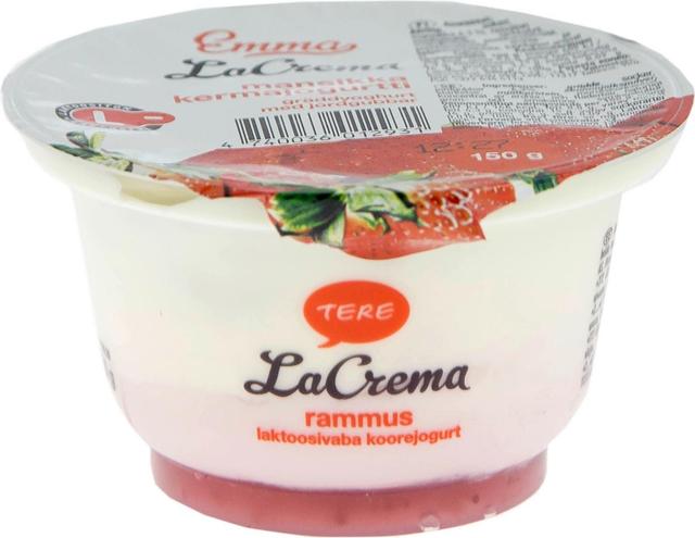La Crema kermajogurtti mansikka 150 g