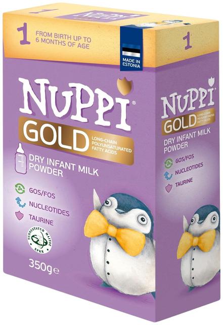 Nuppi Gold 1, piimasegu, 350 g, alates 0-6 kuud