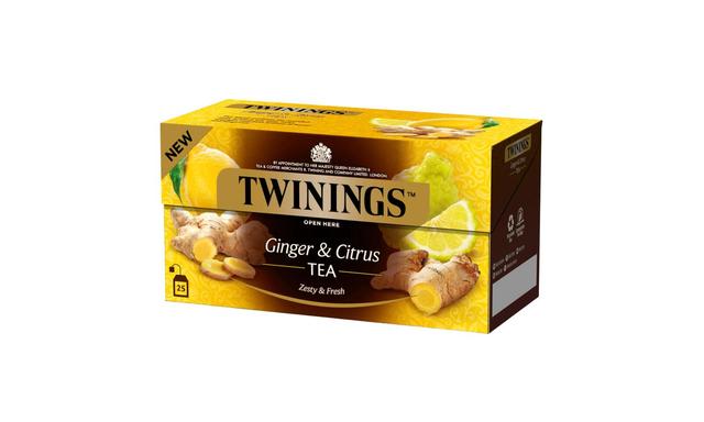 Twinings Ginger & Citrus maustettu tee 25x2g