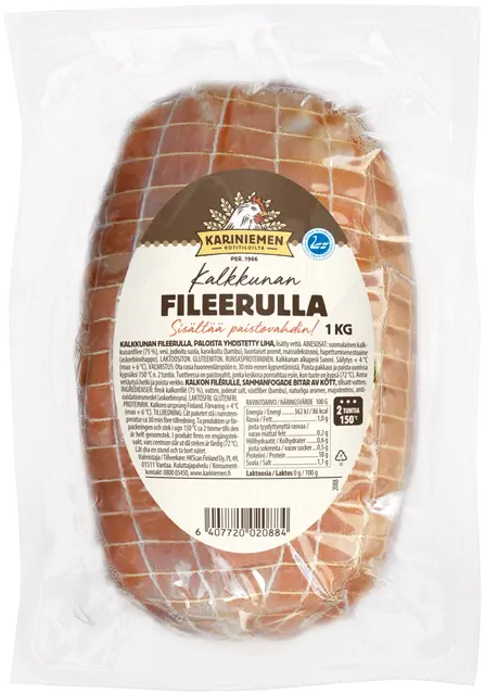 Kariniemen Kalkkunan fileerulla perinteinen 1 kg