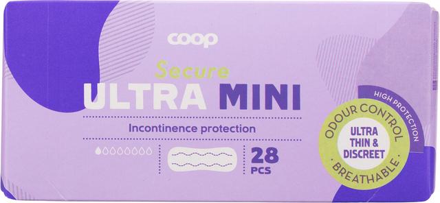 Coop Secure inkontinenssisuoja ultra mini 28 kpl