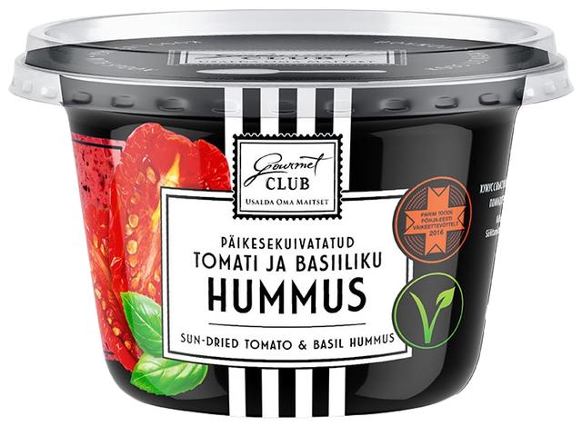 Päikesekuivatatud tomati ja basiiliku hummus, 200 g