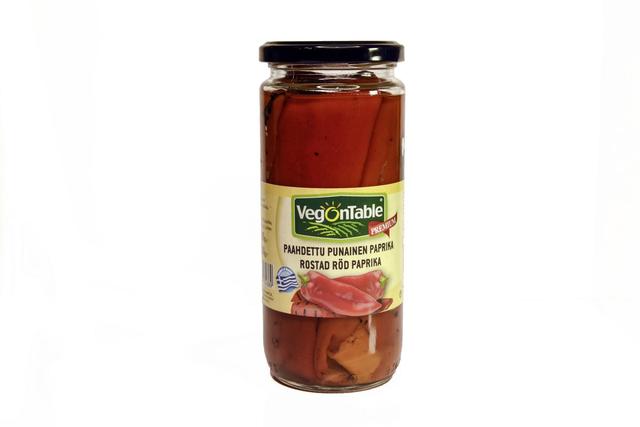 VegOnTable 480/350g punainen paahdettu paprika