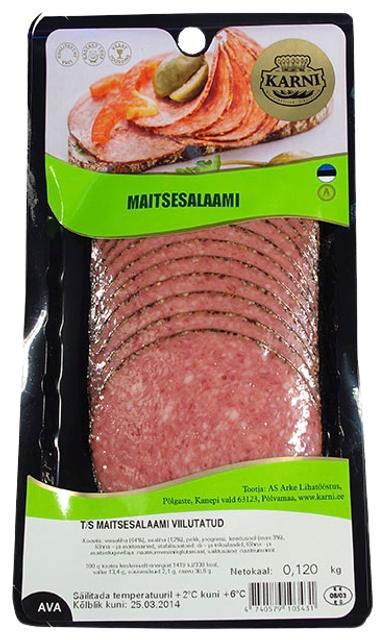 Maitsesalaami viilutatud 120 g