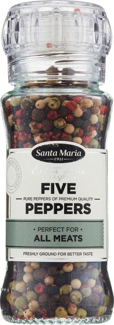 Santa Maria Five Peppers mausteseos viispippurimylly 60 g