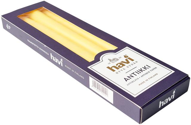 Havi sitruuna antiikkikynttilä 4kpl/28cm