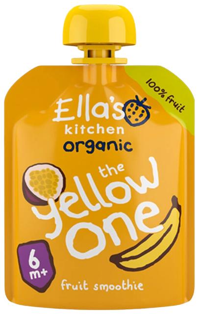90g Ella's Kitchen The Yellow One, Keltainen hedelmäsmoothie alkaen 6kk LUOMU