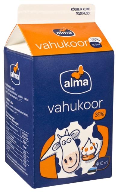 Alma vahukoor 35% 400ml