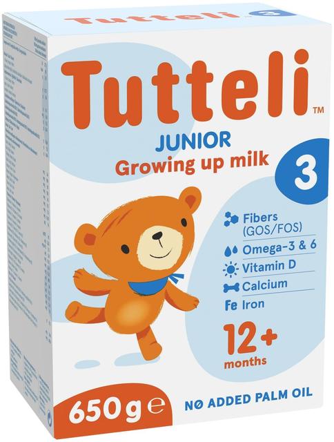 Tutteli 3 Junior piimajook alates 12 kuust, 650g