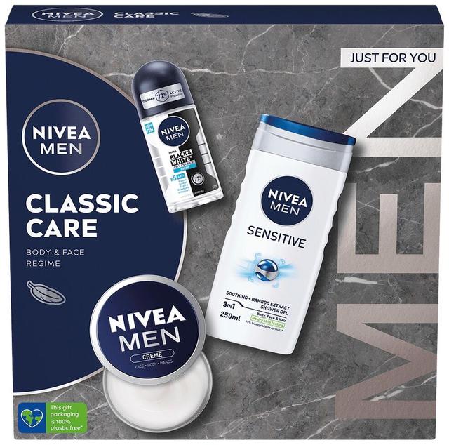 NIVEA MEN Classic Care lahjapakkaus 2024 sis. 3 tuotetta