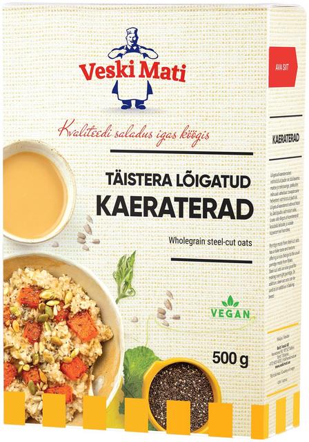 Veski mati veski mati täistera lõigatud kaeraterad 0,5kg