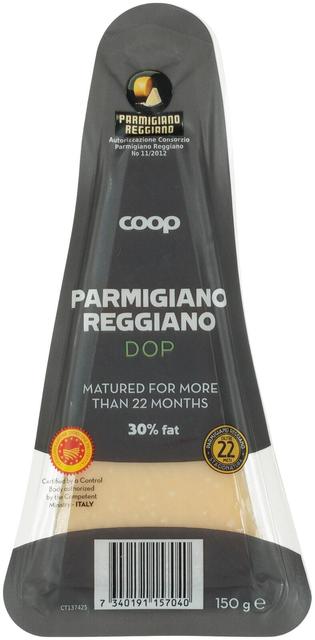 Coop parmesanijuust Parmigiano Reggiano, 150 g